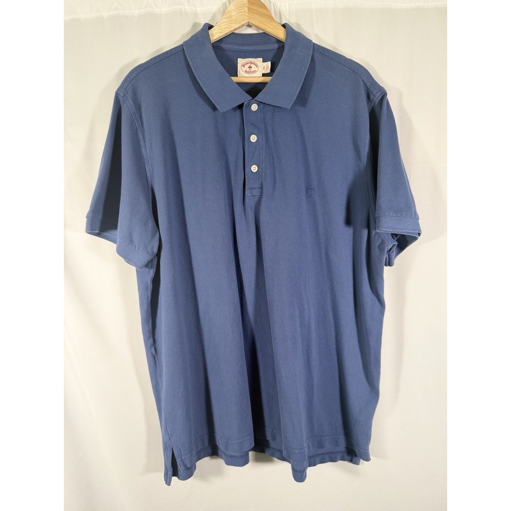 Brooks Brothers Red Fleece Classic‎ Cotton Polo Shirt Navy Mens Size XXL